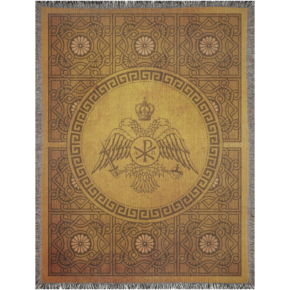 Double Headed Byzantine Eagle - Woven Blankets