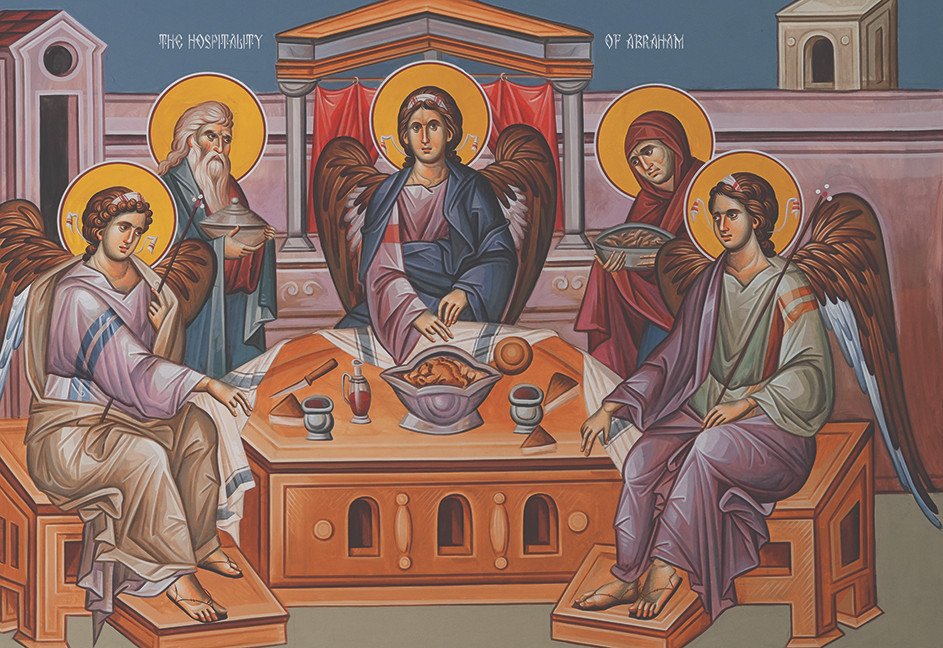 Icon of the Hospitality of Abraham (The Holy Trinity).