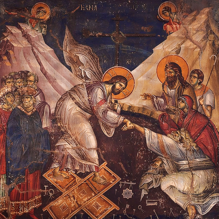 A traditional and beautiful icon of The Resurrection of Christ.