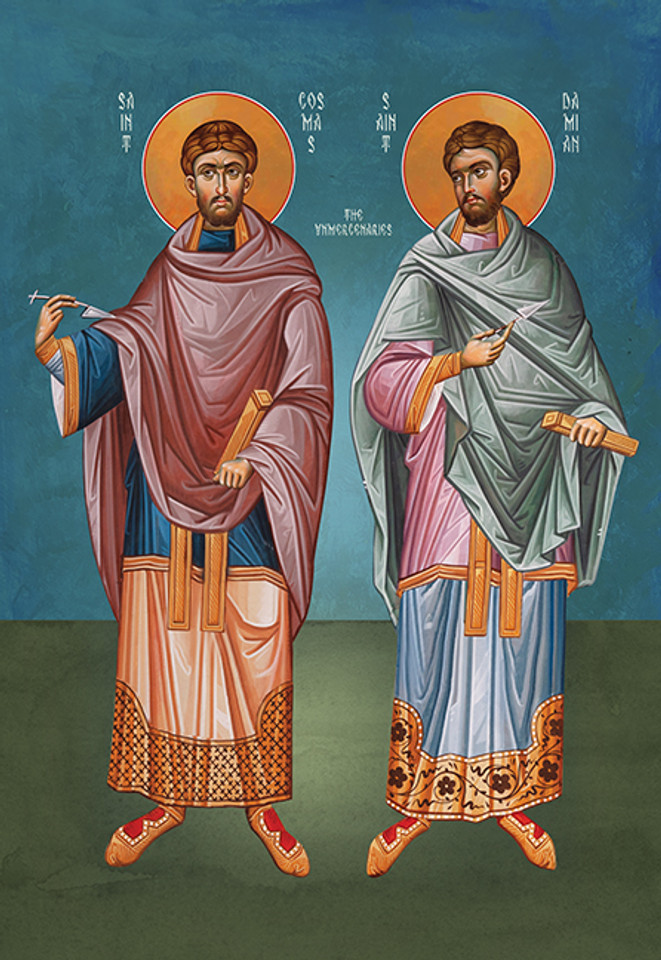 A traditional and beautiful icon of Saint Isidora the Fool For Christ.