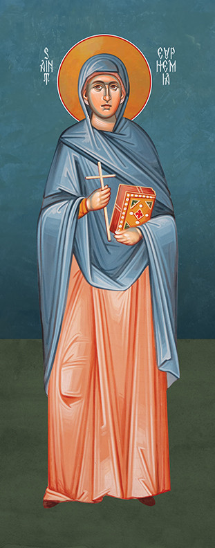 A traditional and beautiful icon of Saint Euphemia.