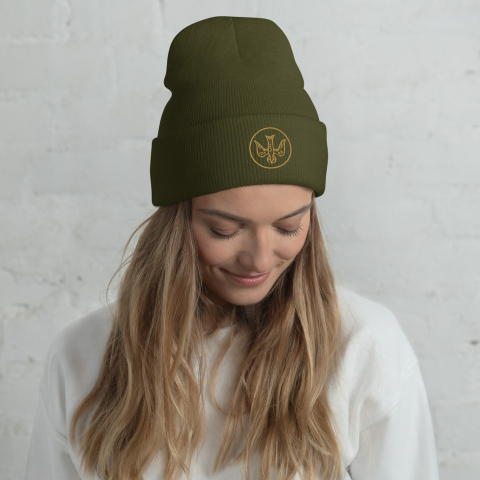 Theophany Works Logo - Cuffed Beanie - BEAN007