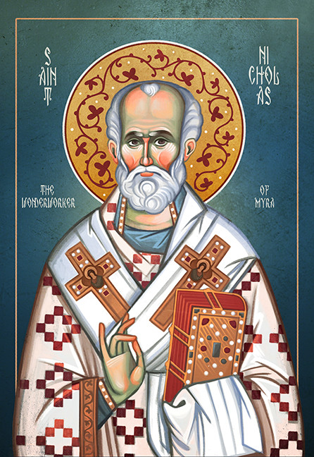 A traditional and beautiful icon of Saint Nicholas.
