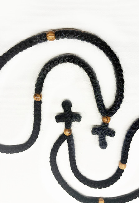 100 Knot Prayer Rope - Greek - Komboskini - 100% 3ply wool