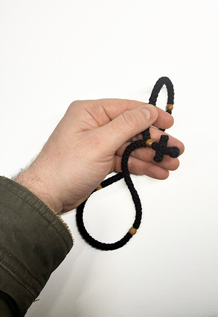 100 Knot Prayer Rope - Greek - Komboskini - 100% 3ply wool