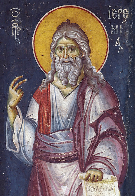 A traditional and beautiful icon of the Holy Prophet Jeremiah.