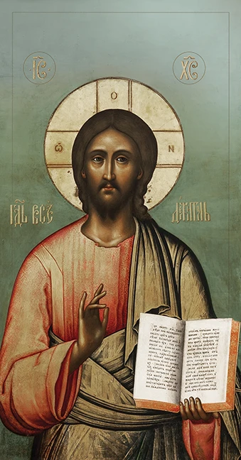 A traditional and beautiful icon of Christ "Lord Almighty"-Moscow