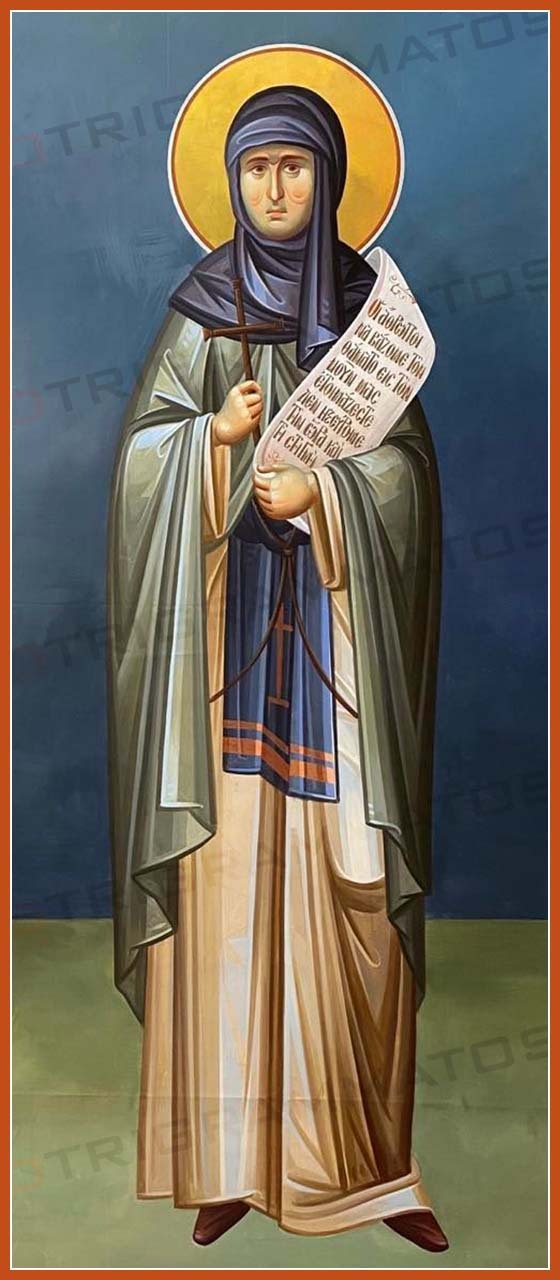 Saint Methodia of Kimolos_Macedonian Style Icon