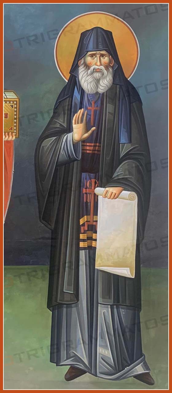 Saint Paisios_Macedonian Style Icon