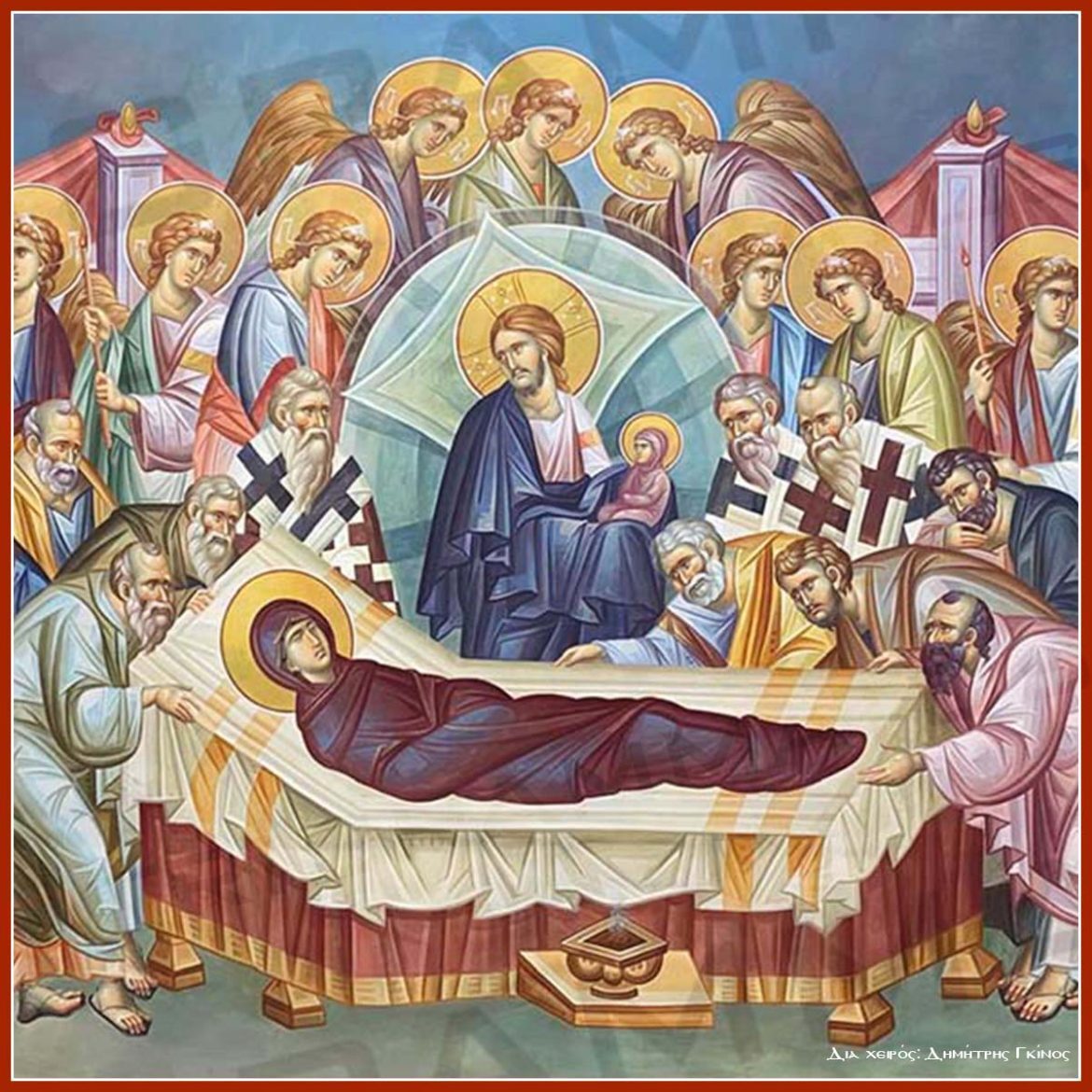 Dormition of the Theotokos_Macedonian Style Icon