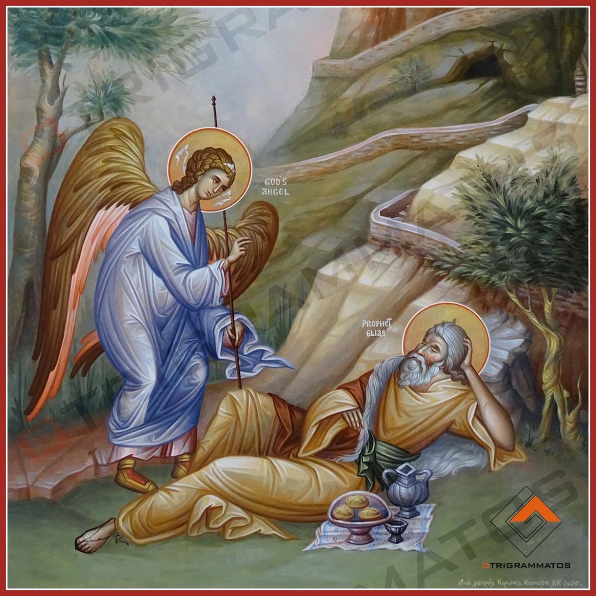 The Prophet Elijah_Macedonian Style Portable Icon