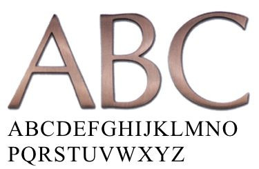 Helvetica- Metal Building Letters