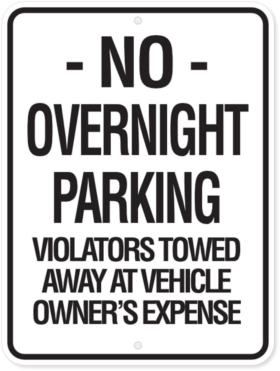 Vehicle Parking Sign