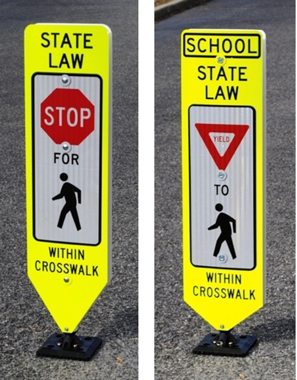 school pedestrian sign