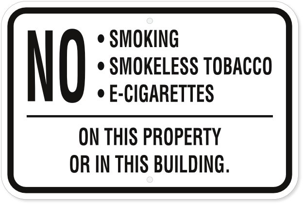 No Smoking Sign for Sale