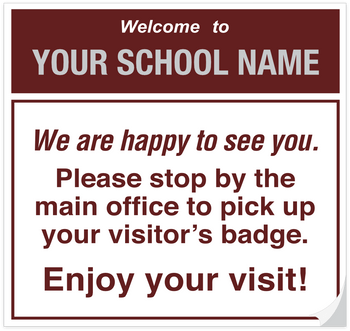 Welcome School Decal