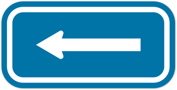 Left/Right Arrow - Reflective - Blue