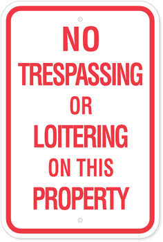 „Private Property No Trespassing“ Schild Aus Aluminium – 2 Stück, 25,4 X 8,9 Cm, Wetterfest & Reflektierend