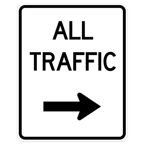 All Traffic with Right Arrow
