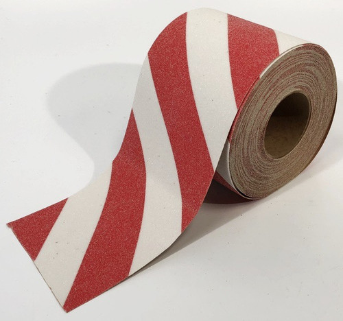 Anti-Slip Tape - Red/White Striped