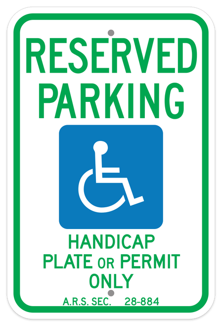 Arizona Handicap Sign