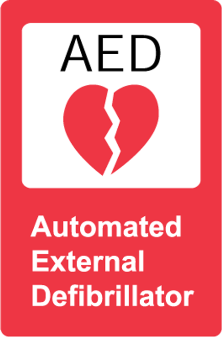 Automated External Defibrillator - Sticker