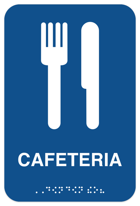 ADA Cafeteria Sign