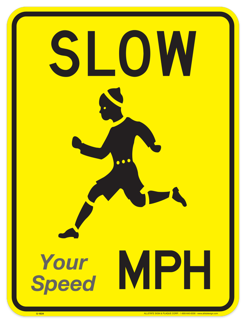 Custom Sign - Slow, Children