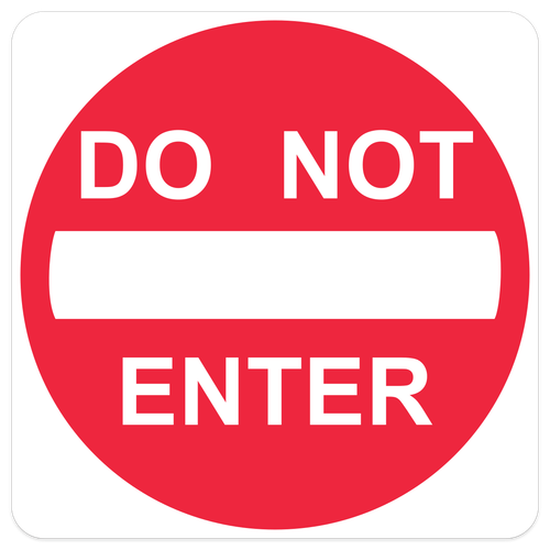 Do Not Enter