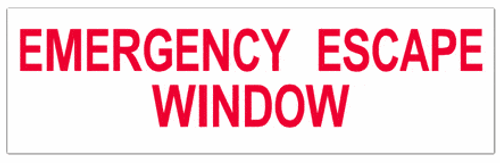 Emergency Escape Window - Double Sided