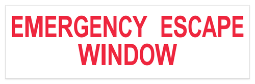Emergency Escape Window 10" x 3"