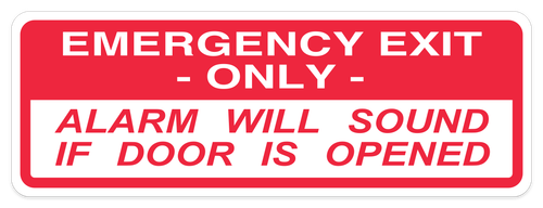 Emergency Exit Sign 14'' x 5''