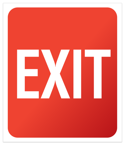 Exit Sign - Plexi