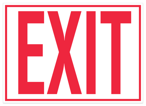 Exit Sticker