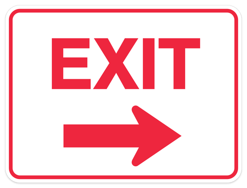 Exit Right - 18" x 24"