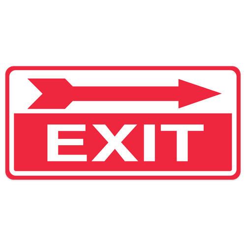 Exit Sign - Left or Right Arrow