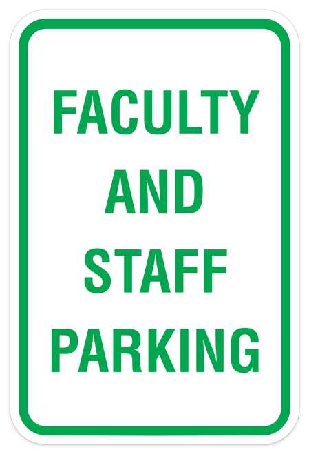 Faculty and Staff Parking - Green