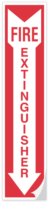Fire Extinguisher Decal 4" x 18"