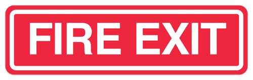 Fire Exit Sign