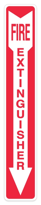 Fire Extinguisher Sign - 4" x 24"