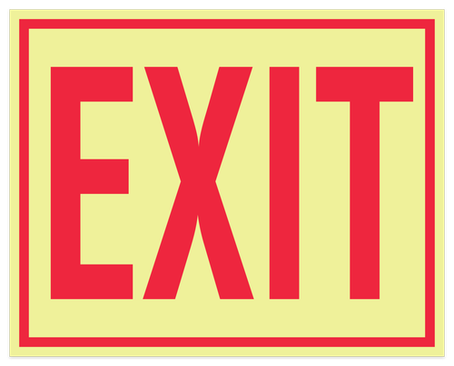 Glow in Dark Exit