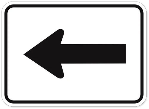 Directional Arrow Sign - Left