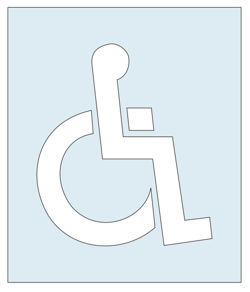 Handicapped Stencil