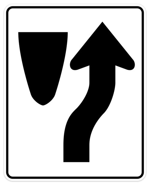 Keep Right Symbol Sign