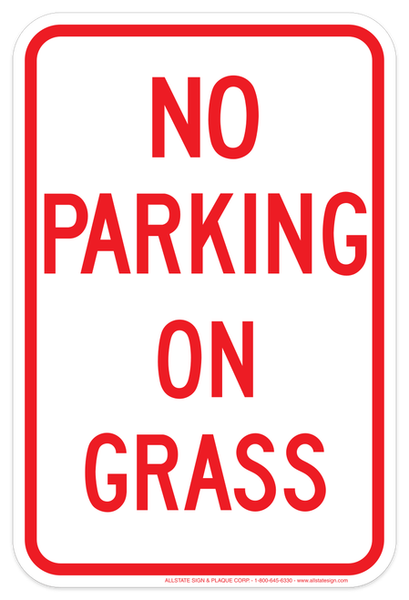 No Parking on Grass