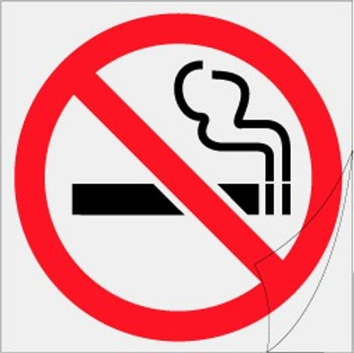 No smoking Symbol - Clear Sticker