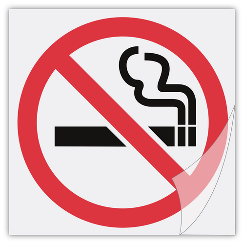 No smoking Symbol - Clear Sticker