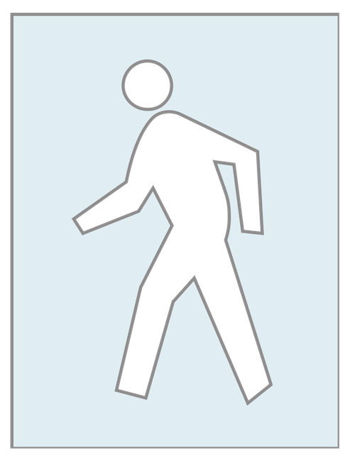 Pedestrian Crossing Stencil