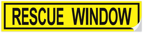 Rescue Window Sticker