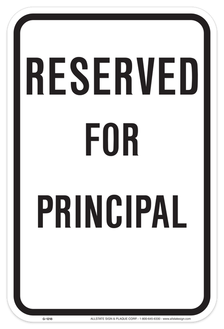 Reserved for Principal